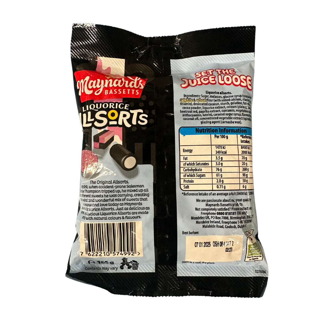 Maynards Bassetts - Liquorice AllSorts (165g)