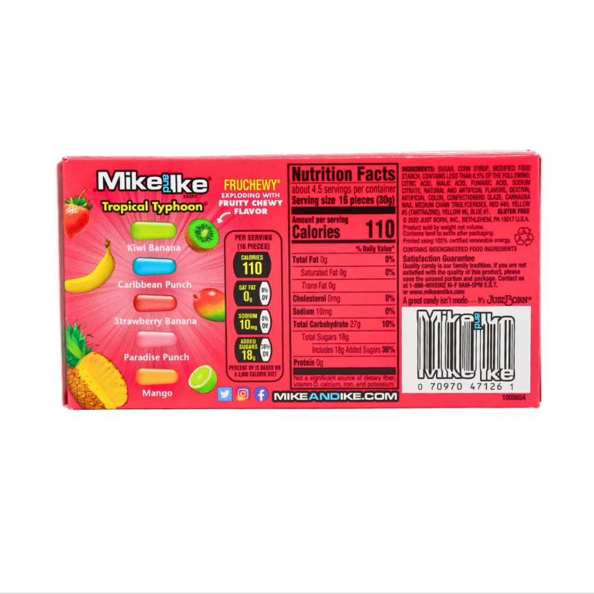 Mike and Ike Tropical Typhoon Theatre Pack (120g)